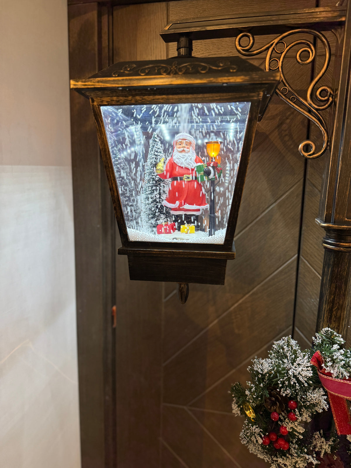 Weihnachtliche doppelte Musiklampe 188cm