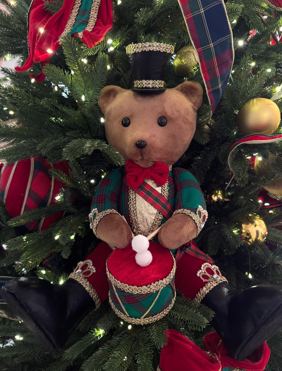 Sitzender Ralph Lauren Teddybär 48 cm