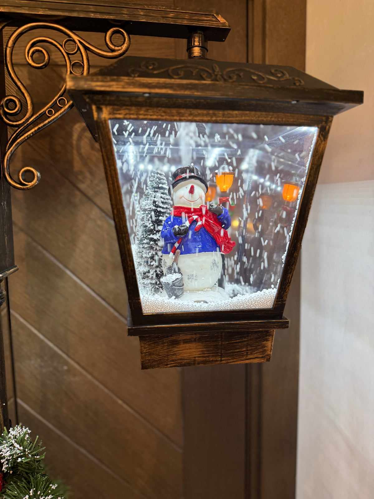 Weihnachtliche doppelte Musiklampe 188cm