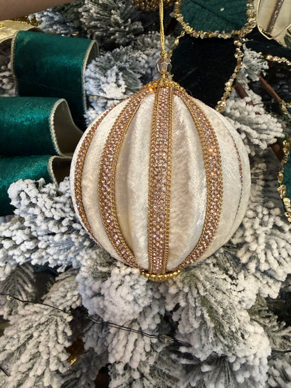 Winterkugel Perle 10cm