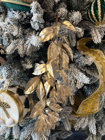 Zweig mit goldenen Blättern 70 cm